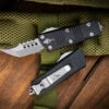 Microtech Troodon Mini Hellhound OTF Automatic Knife 1.9" Stonewash (Cali-Legal) 819-10S -Best Knifes Shop 819 10 S 2 18456.1672439256
