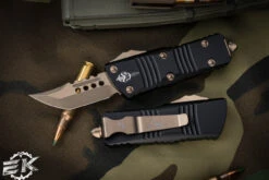 Microtech "Troodon Mini" OTF Automatic Knife 1.9" Hellhound Bronze 819-13S