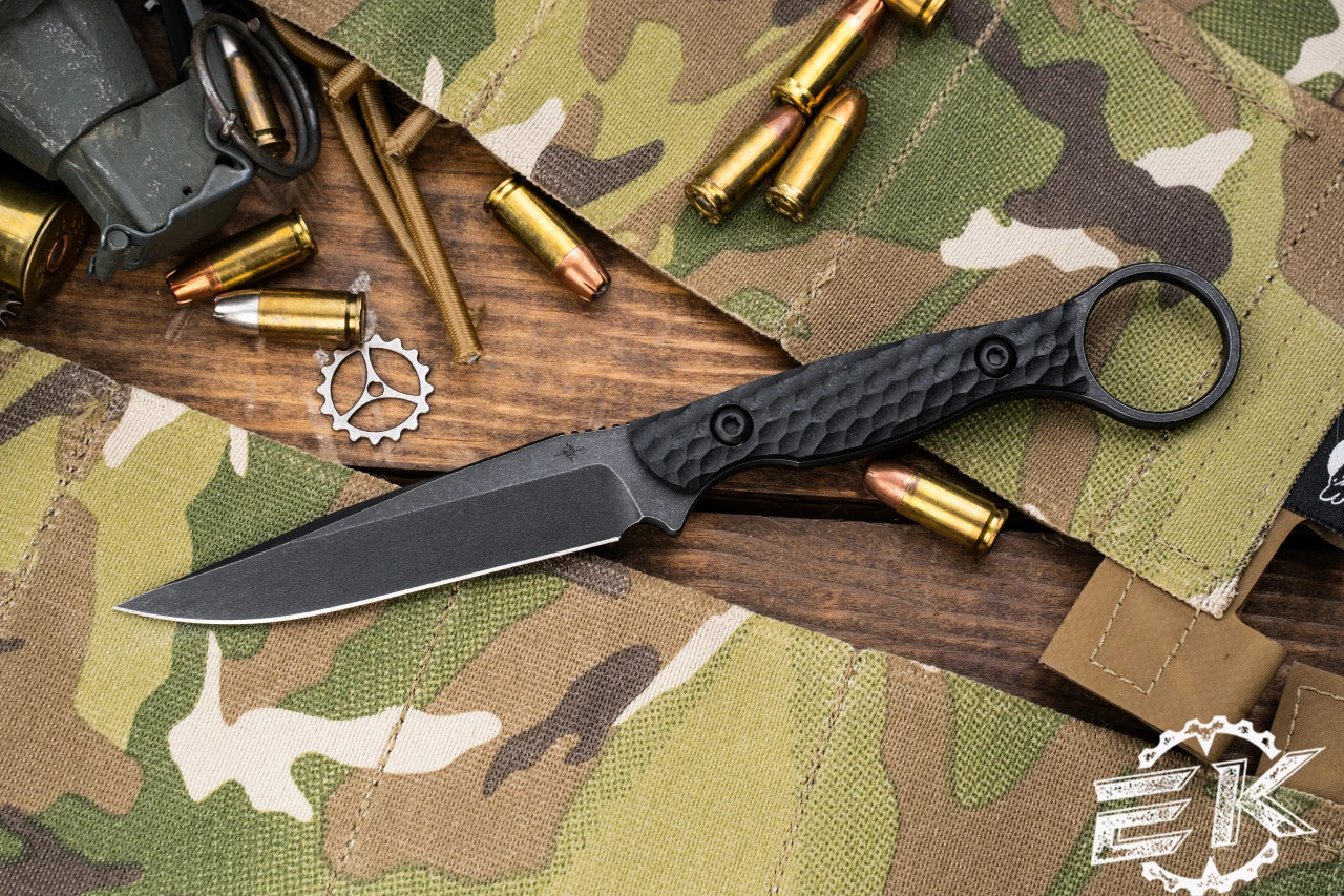 Toor Knives Anaconda Carbon Fixed Blade Knife Black G10 3.75" Black Oxide 3 Toor Knives Anaconda Carbon Fixed Blade Knife Black G10 3.75" Black Oxide