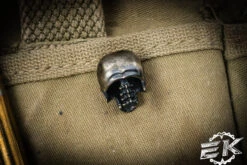 Bastinelli Knives Custom Spine Skull Bronze Bead By Bony Buddy -Best Knifes Shop BAS BEAD SPSK 2 24025.1688711731