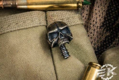 Bastinelli Knives Custom Spine Skull Bronze Bead By Bony Buddy