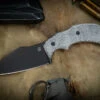 Bastinelli Knives Foreigner Fixed Blade Knife Black Micarta 3.35" PVD -Best Knifes Shop BAS FOREIGNER PVD 35441.1687373986