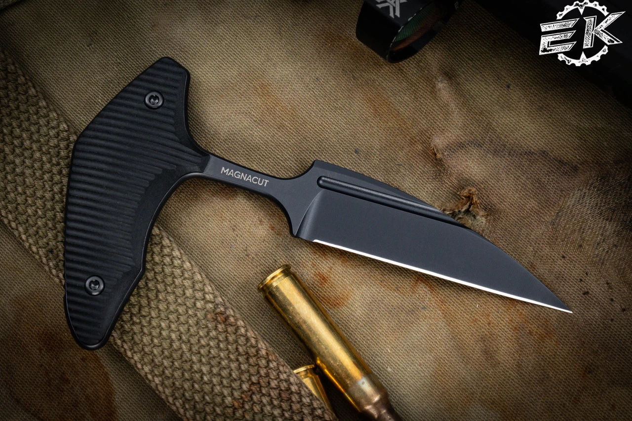 Bastinelli Knives Guilty Push Dagger Knife Black Richlite 2.5" MagnaCut DLC 4 Bastinelli Knives Guilty Push Dagger Knife Black Richlite 2.5" MagnaCut DLC - Image 2