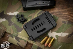 Bastinelli Knives VolWest Binome Fixed Blade Knife Green Canvas Micarta 5.25" M390 PVD -Best Knifes Shop BC 29 PVD OD 5 31611.1676393793