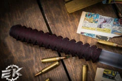 Bastinelli Knives Kick Ass Short Stick W/ Custom Red Tsuka Wrap 21" Transparent -Best Knifes Shop BK KA RDCL 2 77936.1689889188