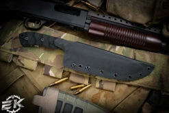 Stroup Knives BK1 Fixed Blade Knife Black G10 7.75" Acid Wash Drop Point -Best Knifes Shop BK1 BLACK G10 4 1 56277.1678948350