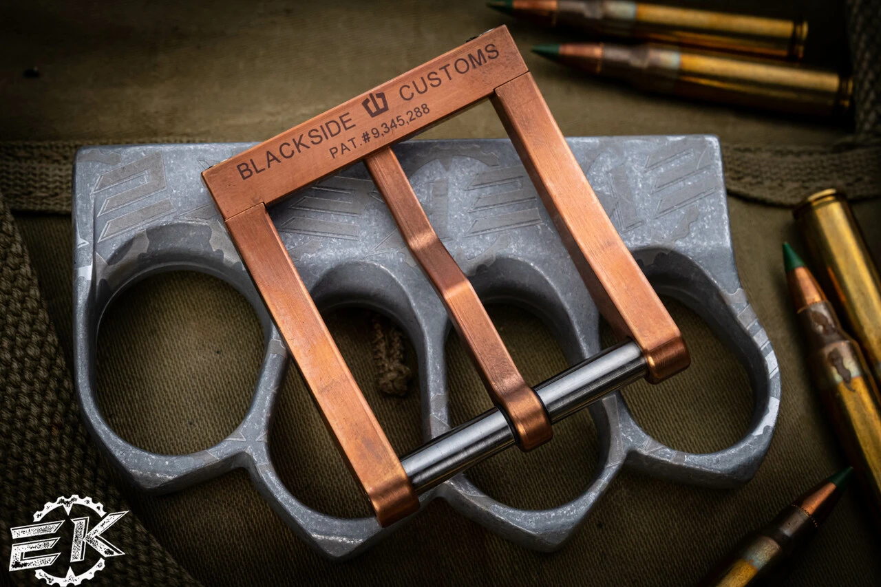 Blackside Customs Modular Belt Buckle Copper Carbon Fiber Inlay 5 Blackside Customs Modular Belt Buckle Copper Carbon Fiber Inlay - Image 3