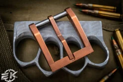 Blackside Customs Modular Belt Buckle Copper Carbon Fiber Inlay