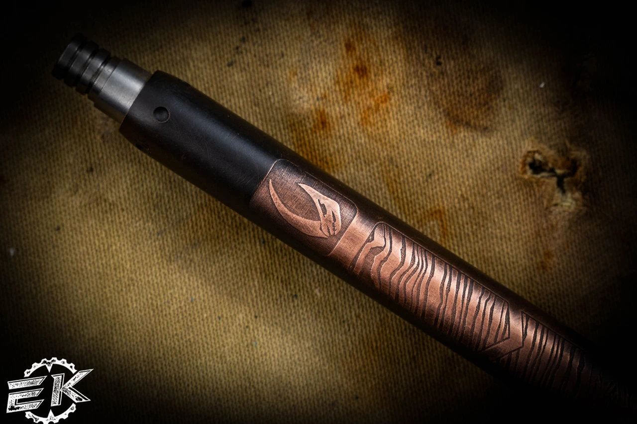Blackside Customs Click Pen Copper Beskar/Mudhorn Finish 4 Blackside Customs Click Pen Copper Beskar/Mudhorn Finish - Image 2