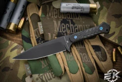 Blackside Customs Fedele X Fixed Blade Knife Carbon Fiber 4.5" DLC BSC-FX