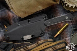 Blackside Customs Fedele X Fixed Blade Knife Black G10 4.5" N690C Bead Blast BSC-FX -Best Knifes Shop BSC FX BB G10 4 30223.1667412544