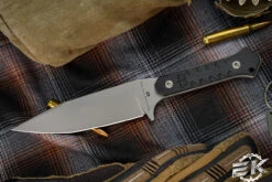 Blackside Customs Fedele X Fixed Blade Knife Black G10 4.5" N690C Bead Blast BSC-FX