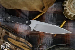 Blackside Customs Fedele X Fixed Blade Knife Black G10 4.5" N690C Stonewash BSC-FX -Best Knifes Shop BSC FX SW G10 63800.1667413043