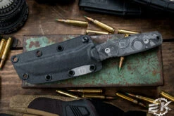 Blackside Customs Kimura Fixed Blade Knife Camo Carbon 4" Tanto Black -Best Knifes Shop BSC K1 CC BK 2 56425.1683045499