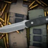 Blackside Customs Plan B Fixed Blade Knife Carbon Fiber 4" Stonewash Drop Point BSC-PB -Best Knifes Shop BSC K1 CF SW 2 21866.1680643074