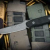 Blackside Customs Kimura Fixed Blade Knife Black G10 4" Tanto Gray Matter BSC-K1 -Best Knifes Shop BSC K1 G10 GM 2 37425.1680644605