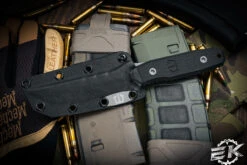 Blackside Customs Kimura Fixed Blade Knife Black G10 4" Tanto Gray Matter BSC-K1 -Best Knifes Shop BSC K1 G10 GM 4 85842.1680644609