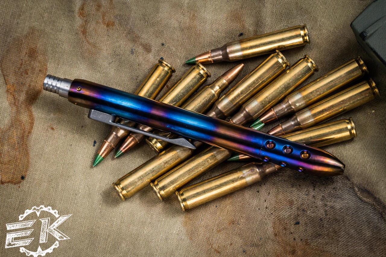 Blackside Customs Flamed Titanium Click Pen 2 4 Blackside Customs Flamed Titanium Click Pen 2 - Image 2