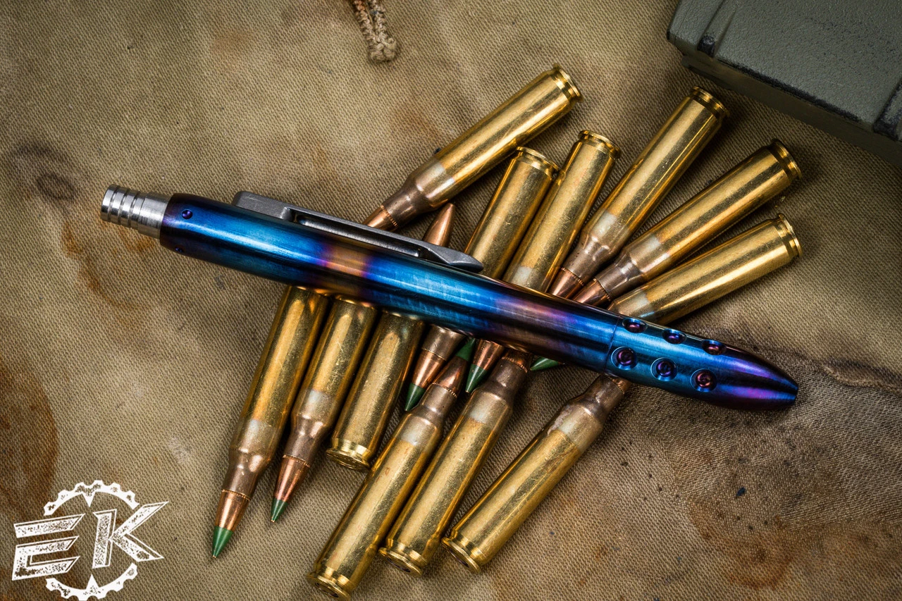 Blackside Customs Flamed Titanium Click Pen 3 5 Blackside Customs Flamed Titanium Click Pen 3 - Image 3
