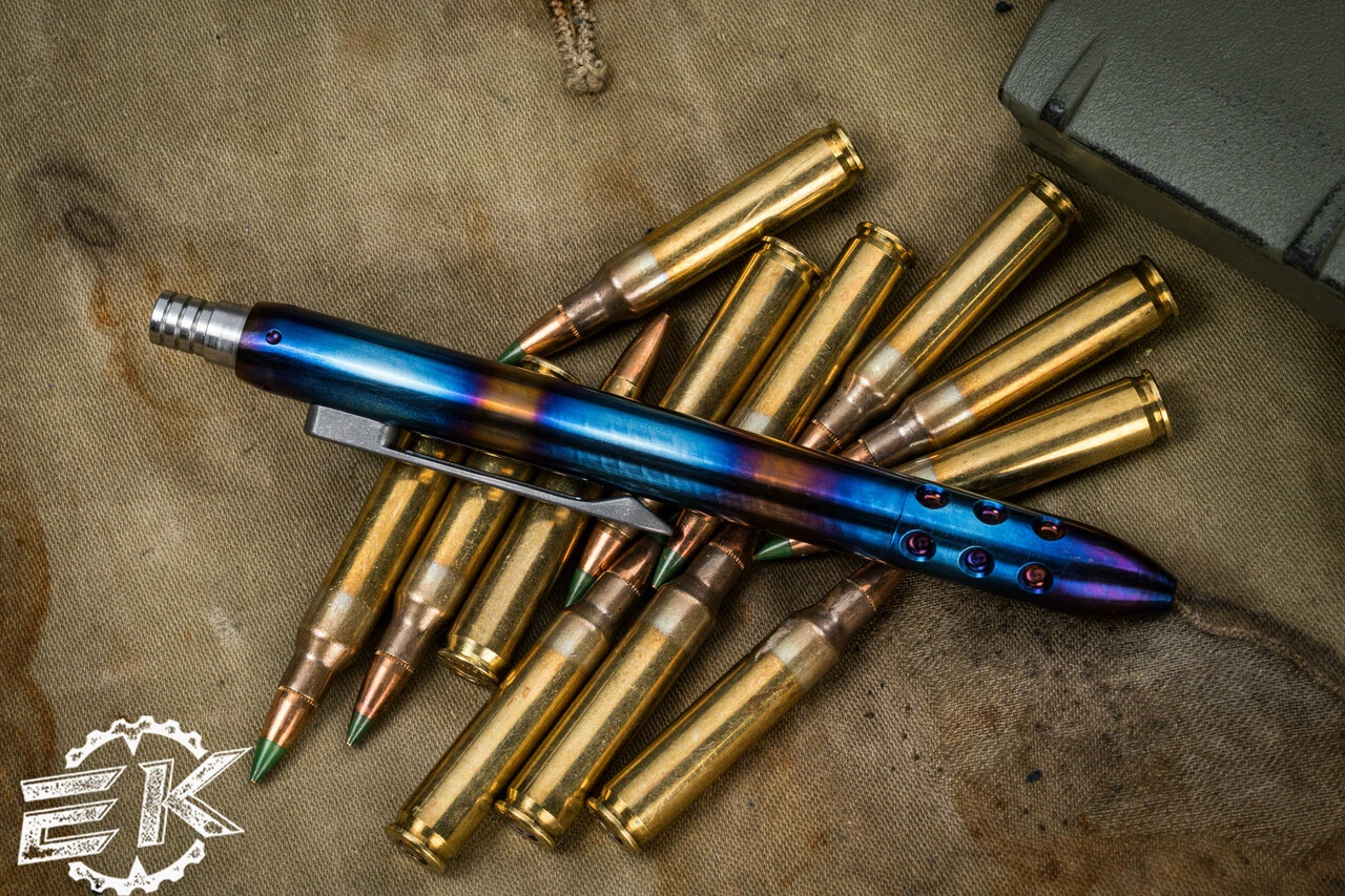 Blackside Customs Flamed Titanium Click Pen 3 6 Blackside Customs Flamed Titanium Click Pen 3 - Image 4