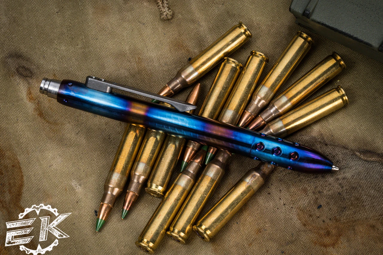 Blackside Customs Flamed Titanium Click Pen 3 4 Blackside Customs Flamed Titanium Click Pen 3 - Image 2