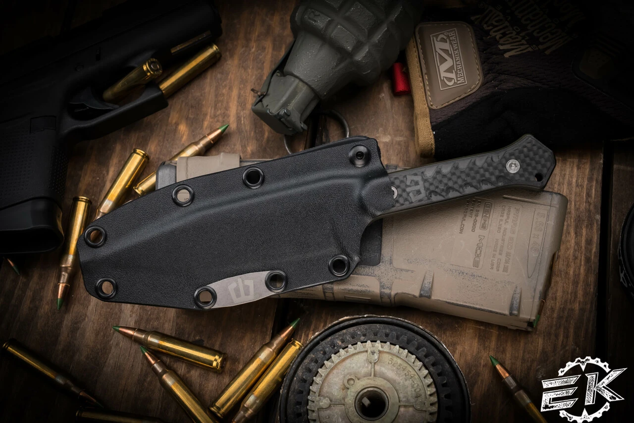 Blackside Customs Fedele X 1943 Set (Knife/Pen) Carbon Fiber 4.5" Cerakote 6 Blackside Customs Fedele X 1943 Set (Knife/Pen) Carbon Fiber 4.5" Cerakote - Image 4