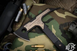 Blackside Customs Rykochet Tomahawk G10 Handle 15" Titanium Bronze Plate PVD Finish -Best Knifes Shop BSC T Bronze Plate 3 34985.1677550882