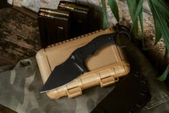 Borka Blades SRambit Black G10 Fixed Blade Knife 3.5" M390 PVD Blade