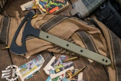 Toor Knives Brawker Throwing Axe Tomahawk Ranger Green G10 6.75" Black