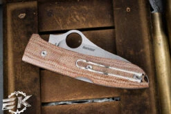 Spyderco SpyOpera Lockback Knife Brown Canvas Micarta 2.9" Satin M390 C255CMP 9 Spyderco SpyOpera Lockback Knife Brown Canvas Micarta 2.9" Satin M390 C255CMP -Best Knifes Shop C255CMP 5 25529.1689111362