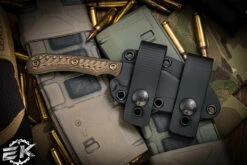 RMJ Tactical "Coho" Fixed Blade Knife Hyena Brown G10 3" Tungsten Cerakote -Best Knifes Shop COHO Nitro V Hyena Brown 4 74771.1680286925