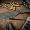 RMJ Tactical "Da Choppa" Fixed Blade Dirty Olive G10 7" OD Green -Best Knifes Shop Da Choppa 80CRVZ Dirty Olive Dirty Olive 2 71649.1681395319