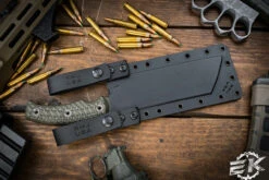 RMJ Tactical "Da Choppa" Fixed Blade Dirty Olive G10 7" OD Green -Best Knifes Shop Da Choppa 80CRVZ Dirty Olive Dirty Olive 4 74491.1681395307