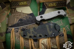 Toor Knives Darter Fixed Blade Knife Vapor Grey G10 4.25" Black KG Gunkote