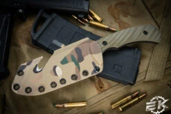 Toor Knives Egress Covert Green Rescue Fixed Blade Knife Green G10 4.875" Black Oxide -Best Knifes Shop Egress Covert Green 46754.1687466650