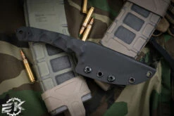 Stroup Knives GP2 Fixed Blade Knife Black G10 3.5" Acid Wash Drop Point -Best Knifes Shop GP2 BLACK G10 2 46051.1678121333