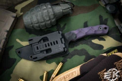 Stroup Knives GP2 Fixed Blade Knife Purple G10 3.5" Acid Wash Drop Point -Best Knifes Shop GP2 Purple G10 2 12378.1677624585