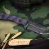 Stroup Knives GP2 Fixed Blade Knife Purple G10 3.5" Acid Wash Drop Point