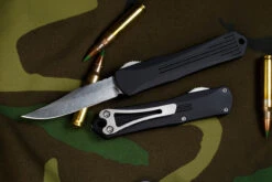 Heretic Knives Manticore S OTF Automatic Knife 2.6" Bowie Stonewash H022B-2A