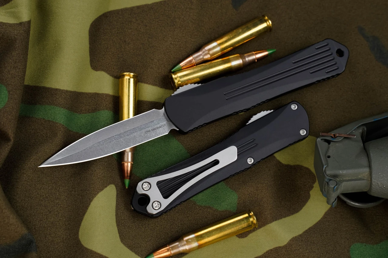 Heretic Knives Manticore S Black OTF 2.6" Magnacut Stonewash Dagger H024-2A 3 Heretic Knives Manticore S Black OTF 2.6" Magnacut Stonewash Dagger H024-2A