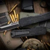 Heretic Knives "Colossus" OTF Automatic Knife Black 3.5" Tanto Battleworn Black H040-14A