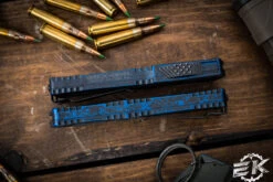 Heretic Knives "Colossus" Breakthrough Blue OTF Knife Battleworn Black 3.5" Tanto H040-8A-BRKBLU 7 Heretic Knives "Colossus" Breakthrough Blue OTF Knife Battleworn Black 3.5" Tanto H040-8A-BRKBLU -Best Knifes Shop H040 8A BRKBLU 3 57062.1681409794