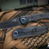 Heretic Knives "Wraith" Manual V3 Flipper Carbon Fiber/Titanium 3.6" DLC Drop Point H001-6A-BLUTI 2 Heretic Knives "Wraith" Manual V3 Flipper Carbon Fiber/Titanium 3.6" DLC Drop Point H001-6A-BLUTI -Best Knifes Shop HK H001 6A BLUTI 2 52904.1689889683