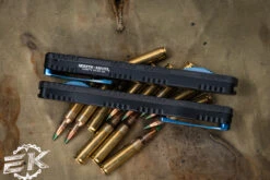 Heretic Knives "Cleric 2" OTF Carbon Fiber/Black Aluminum 4.25" DLC Dagger Serrated H020-6C-CF/BLU -Best Knifes Shop HK HO20 6C CF BLU 2 11895.1688759314