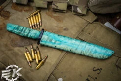 HT Customs TantoZashi Cottonwood Timascus 9.25" Vegas Forge Virus Damascus -Best Knifes Shop HT TZ 91674.1688447894