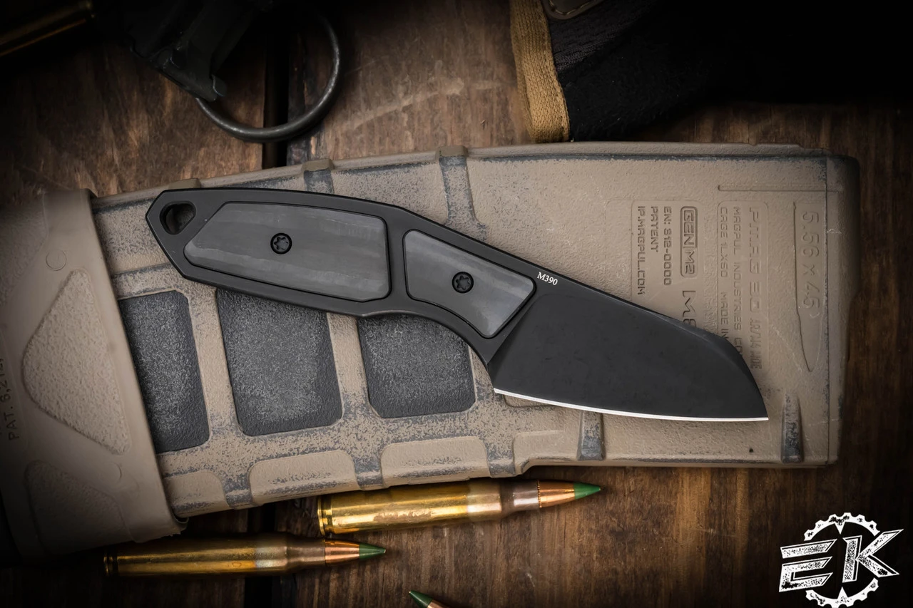 Suprlativ Knives "Hella" Fixed Blade Knife Carbon Fiber 3" PVD 4 Suprlativ Knives "Hella" Fixed Blade Knife Carbon Fiber 3" PVD - Image 2