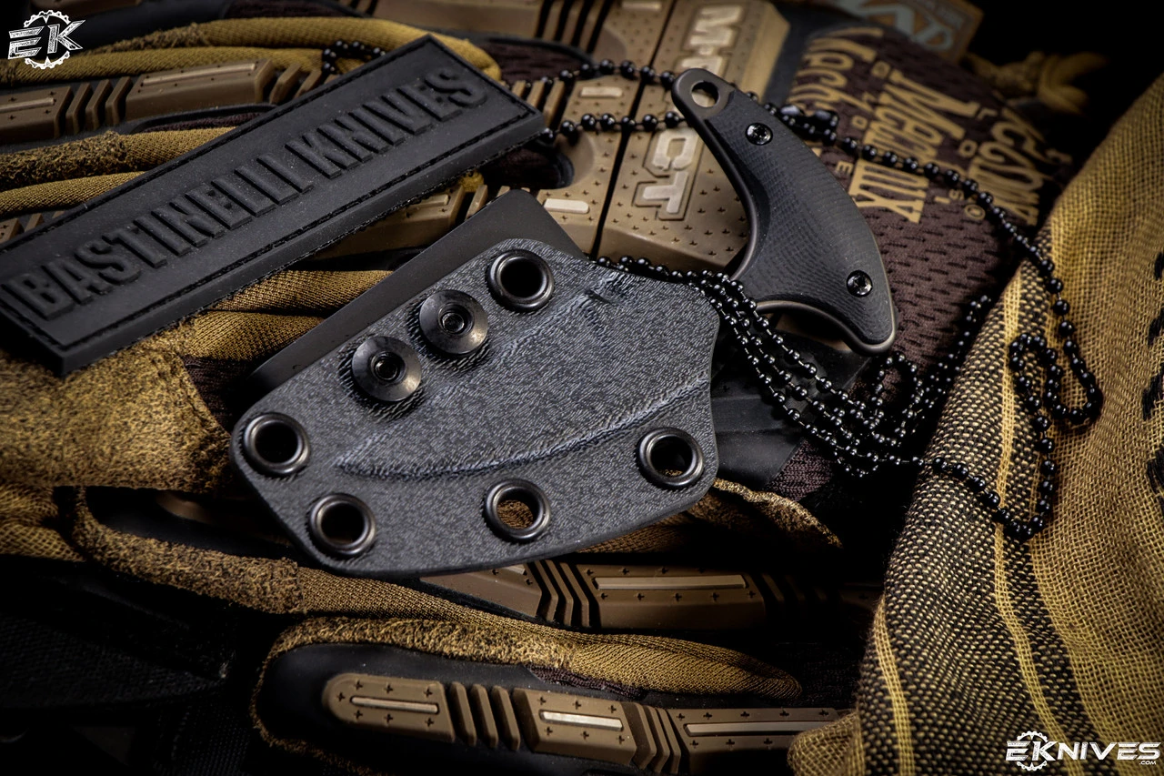 Bastinelli Knives Innocent Push Dagger Fixed Blade Knife Black G10 1.9" PVD 6 Bastinelli Knives Innocent Push Dagger Fixed Blade Knife Black G10 1.9" PVD - Image 4