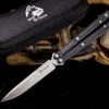 Maxace Obsidian-S Balisong Butterfly Knife Black G10 4.0" Spear Point Satin MCOS-01 -Best Knifes Shop IMG 0512 Edit 57833.1668283912