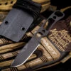 Hawk Creek Armory "Savage Lite" Skeletonized Fixed Blade Black Cerakote SL001 -Best Knifes Shop IMG 0642 46283.1652281234