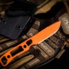 Hawk Creek Armory "Savage Lite" Skeletonized Fixed Blade Orange Cerakote SL005 -Best Knifes Shop IMG 0658 06301.1653272765